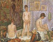 Georges Seurat The Models oil